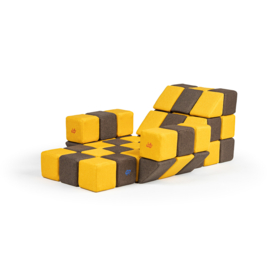 JollyHeap set Medium, 50 stuks magnetische blokken (2 vormen)