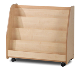 Verrijdbare hoge boekenrek