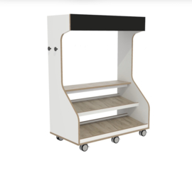 Winkel marktkraam inclusief 8 kratjes