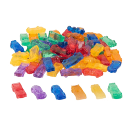 Tickit doorschijnende gekleurde auto's, 72-delig