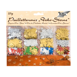 Paillettenmix sterren