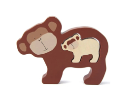 Houten babydieren puzzels