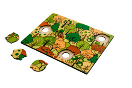 Set van 3 houten puzzels, thema 'leven'