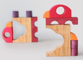 Grimms Raceauto-Puzzel-Bouwspel Roodtinten