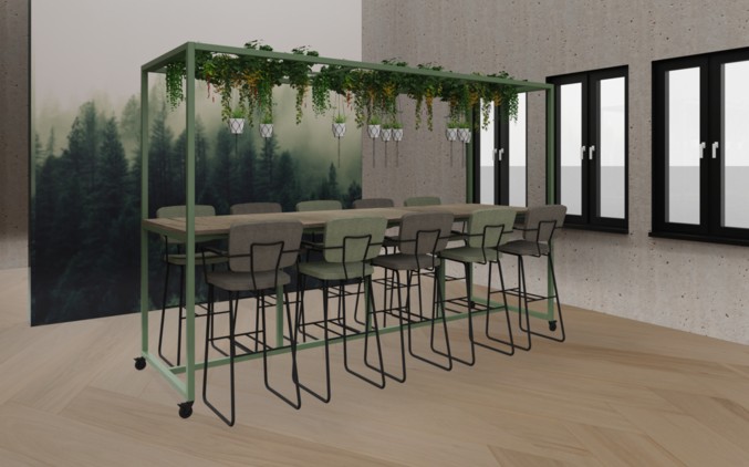 # Mobile Mover 160 x 100 cm, pastelgroen