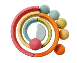 Grimms houten ballen in pastel kleur