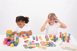 Loose parts regenboog set 84-delig