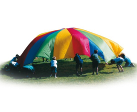 Parachute 360 cm doorsnee, met 12 handvatten