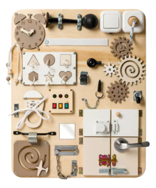 Activiteiten wandbord taupe/beige tinten Premium