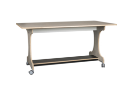 Ergonomisch tafel & zitsysteem recht berken/delano hpl