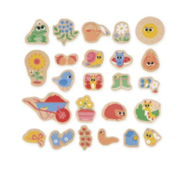 Magneetset De Tuin 24 stuks
