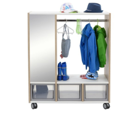 #  EduCasa verrijdbare garderobe/verkleedmeubel