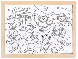 Ruimte vrienden puzzel