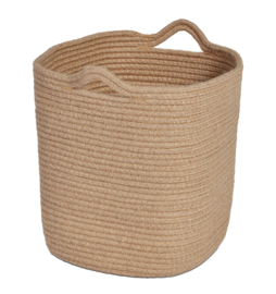 Set van 6 opbergmanden, naturel