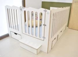 Verhoogde grondbox op maat golfrand