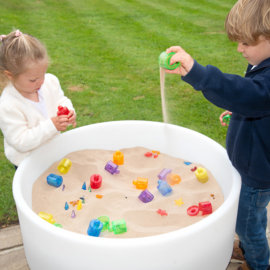Tickit set doorschijnende kleurpotjes, set van 18