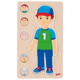 Lagen puzzel jongen