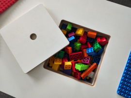# Legotafel / Bouwtafel 120 x 60 cm, wit