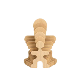 Flockmen - Naturel - Familieset - 30-delig - Montessori