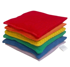 Sensorische pittenzakjes - Regenboog