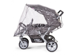 Triplet wandelwagen antraciet met regenhoes