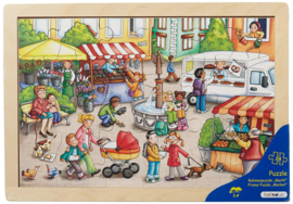 Puzzel De markt, 24-delig