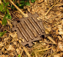 Muffik set sensorische orthopedische matten, Natuur