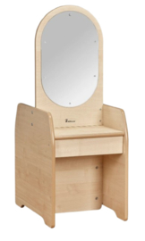 Multifunctioneel meubel: kaptafel/serveer-unit