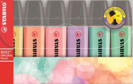 Tekstmarkers Stabilo - Pastel - 6 stuks