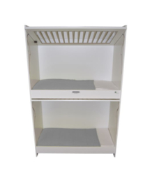 # Duoslaper Basic wit, kantelhek met spijlen