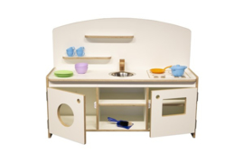 # Kinderkeuken Deluxe berken/wit hpl