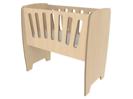 Wiegje babybed berken
