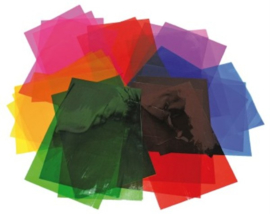 Transparante folie A4, 8 bladen in 6 verschillende kleuren