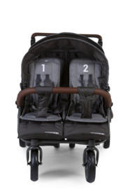 # Sixseater, 6-persoons kinderwagen incl. regenhoes, beschermhoes en automatisch remsysteem