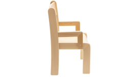 # Houten stoel TIM met armleuningen, set van 2