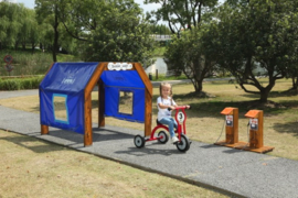 Houten laadstation E-trike