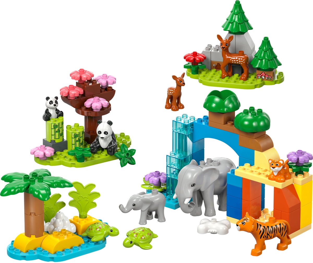 # Lego Duplo Stad 3-in-1 families van wilde dieren