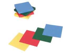 Vouwkartons vierkant, 4 kleuren