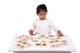 Tickit houten memory wilde dieren moeder en jong