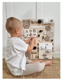 Activiteiten wandbord taupe/beige tinten Premium