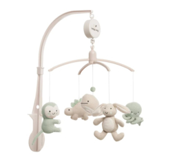 Muziekmobiel Animals laurel green/warm linen