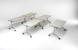 Kantelbare tafel, melanine blad, 160 x  72 x 80 cm