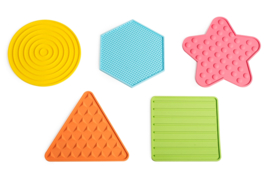 Set van 5 sensorische tegels met structuur