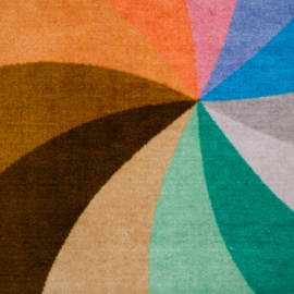 # Speeltapijt Rainbow Swirl Neutral