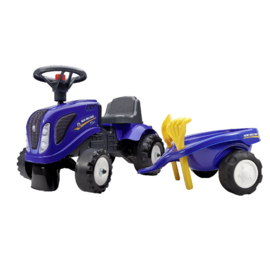 Looptractor set blauw