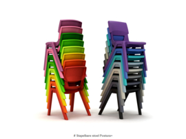 # Stapelbare stoel Postura+  zithoogte 26 cm