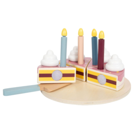 Houten verjaardagstaart