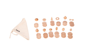 Tickit houten schatten voel & combineer set, 36-delig