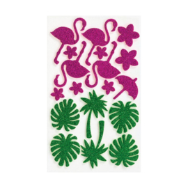 # Tropische glitter stickers