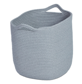 Set van 6 opbergmanden, licht grijs